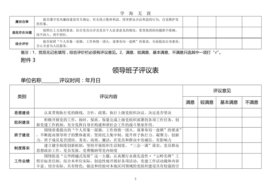 党员民主评议表（2020年九月整理）.doc_第3页