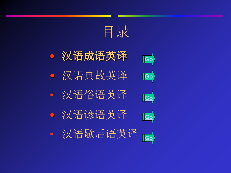 汉语成语、典故、俗语、谚语与歇后语英译课件_第2页