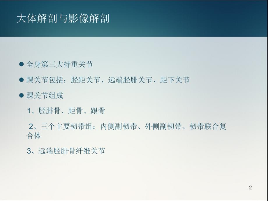 踝关节正常解剖和损伤性病变的影像表现-文档资料_第2页