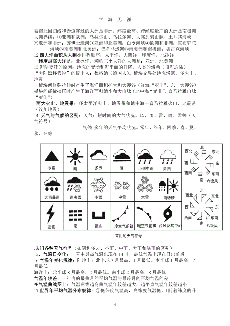 初中地理会考复习提纲(广州专版)总结（2020年九月整理）.doc_第4页