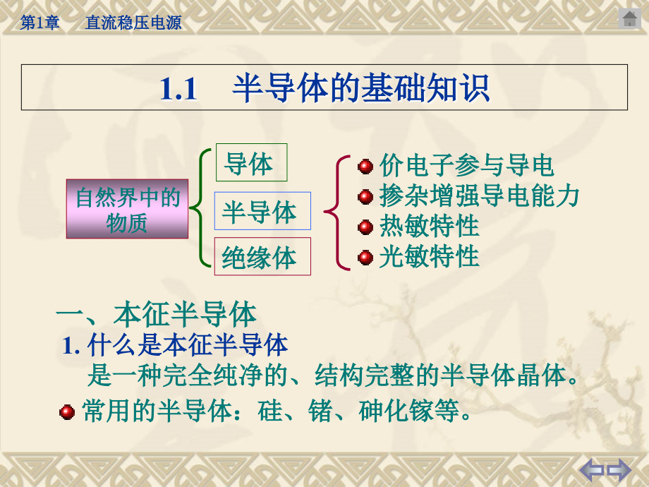 第1章半导体基础与二极管电路电子教案_第3页