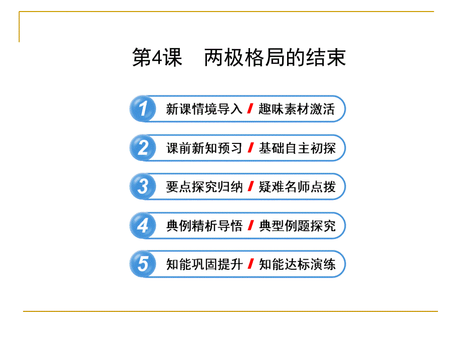 两极格局的结束 课件（人教版选修3）_第1页