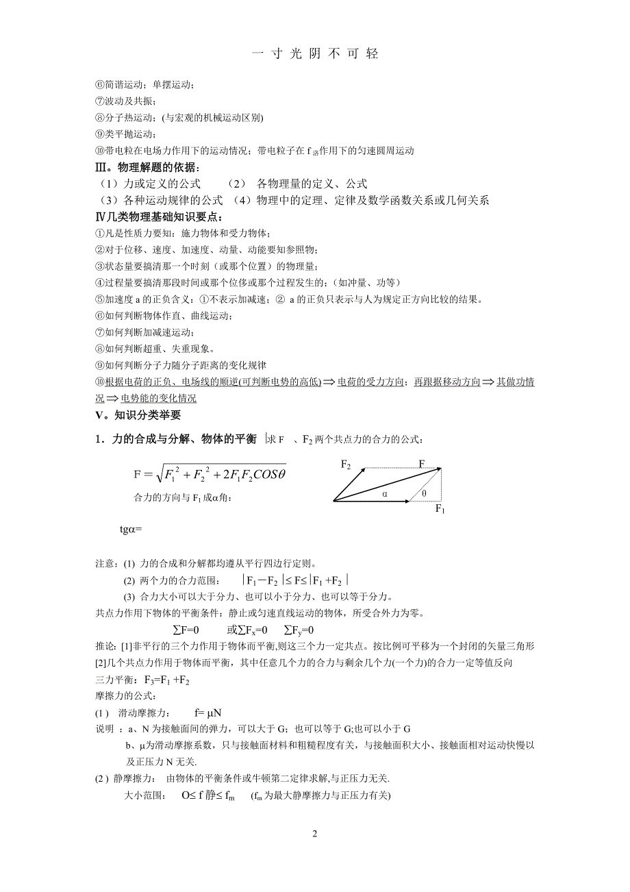 高中物理知识点总结 (2)（2020年8月）.doc_第2页