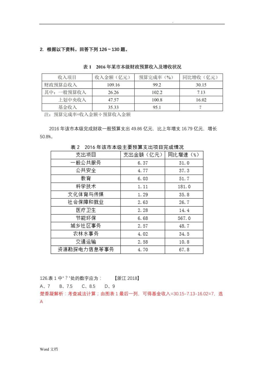 楚香凝2018浙江行测资料分析真题解析_第3页