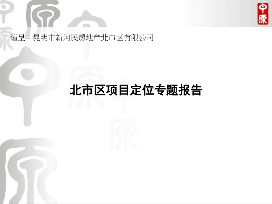 {项目管理项目报告}北市区项目定位管理专题研究报告_第1页