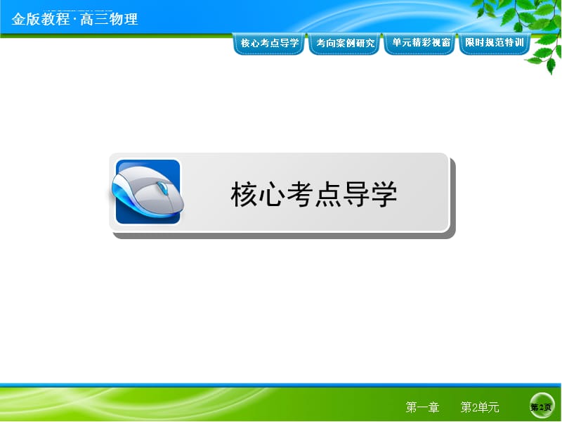 2014金版教程物理大一轮复习(必修部分)第1章 第2单元课件_第2页