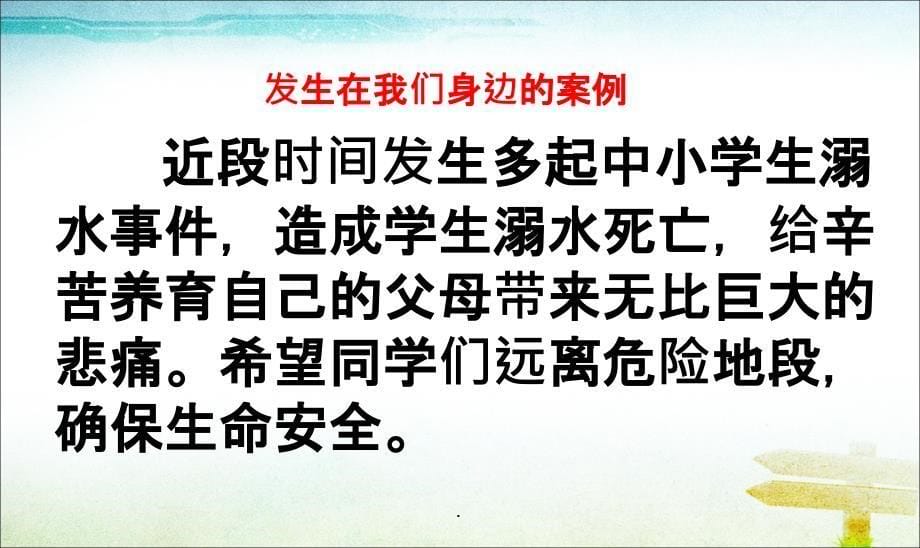 暑假安全教育主题班会最新版本ppt课件_第5页