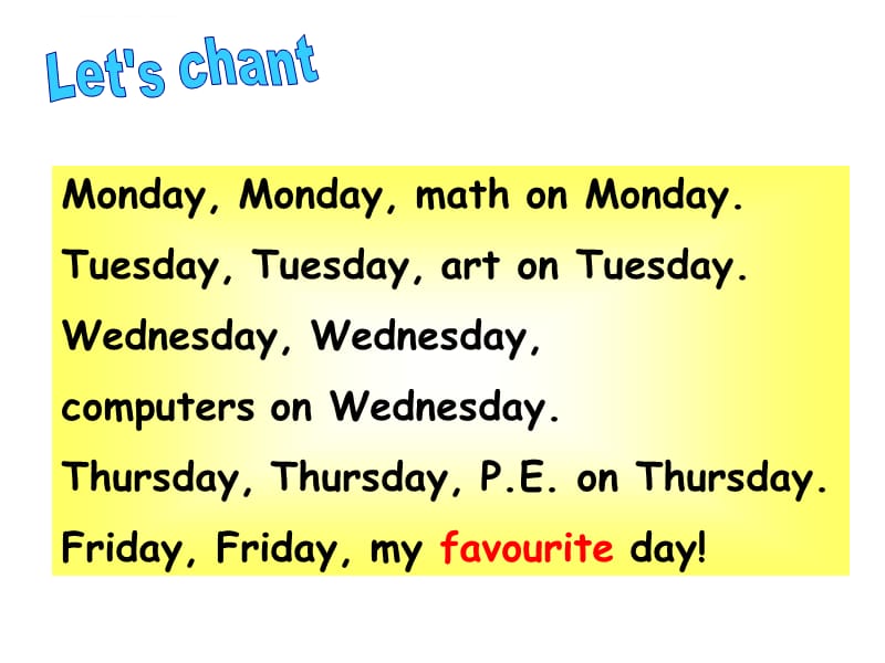 2014PEP五年级上册英语unit2_my week课件_第2页