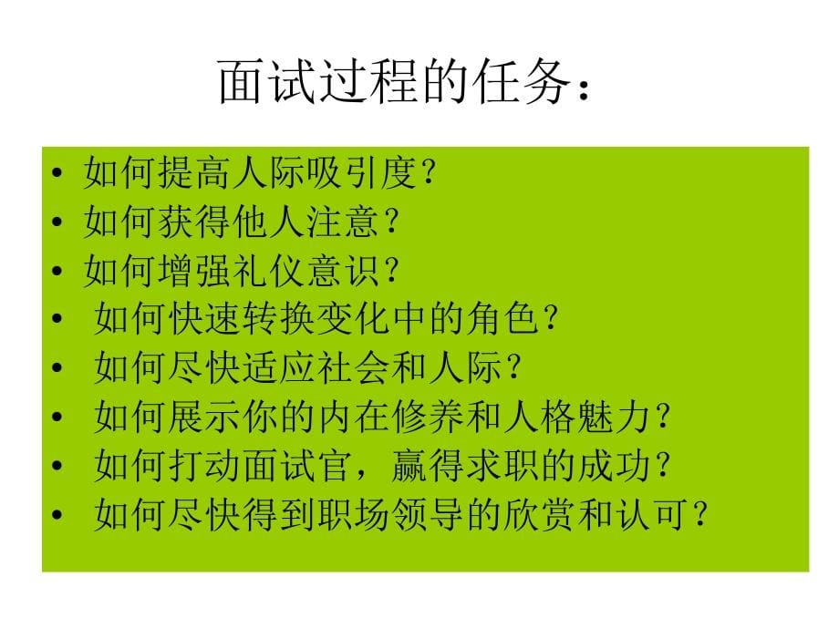 {商务礼仪}面试礼仪讲义PPT74页_第5页