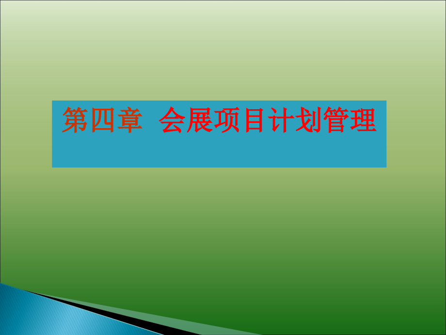 {项目管理项目报告}会展项目计划_第1页