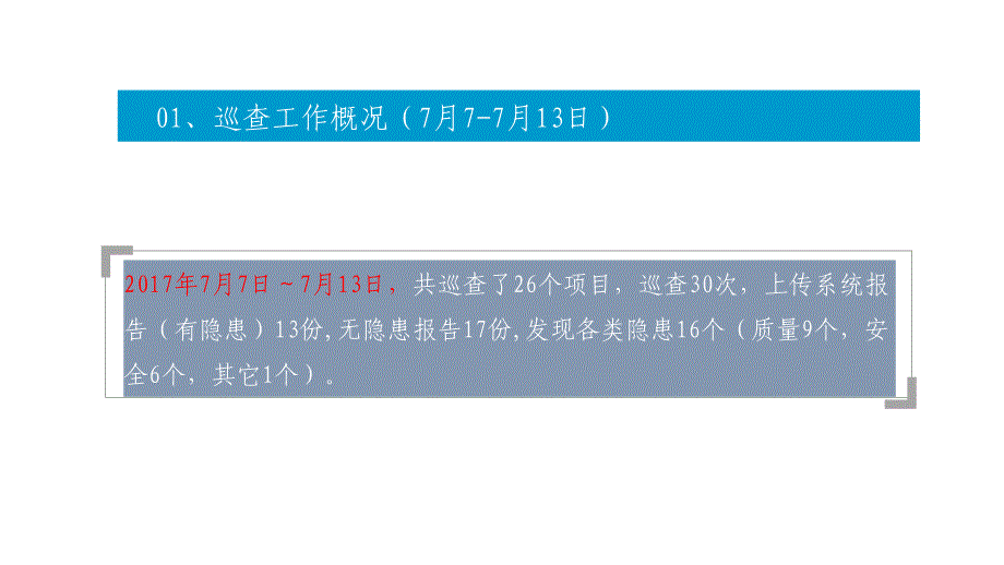 {项目管理项目报告}恒泰2017年7月第2周市政项目巡查周报项目二处77713日_第2页