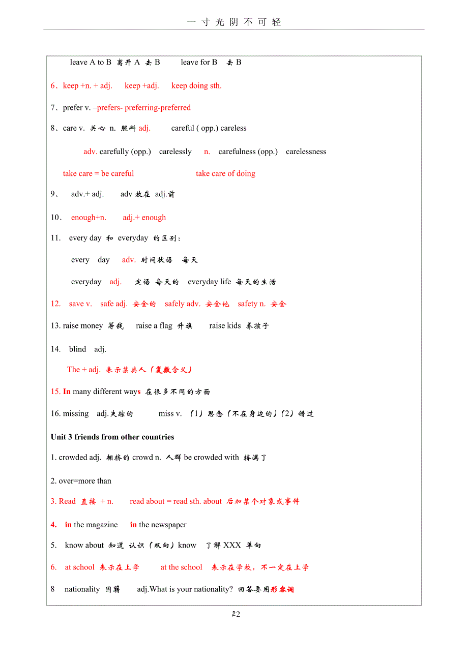 牛津沪教版英语七年级上 Units15重点知识点复习（2020年8月）.doc_第2页