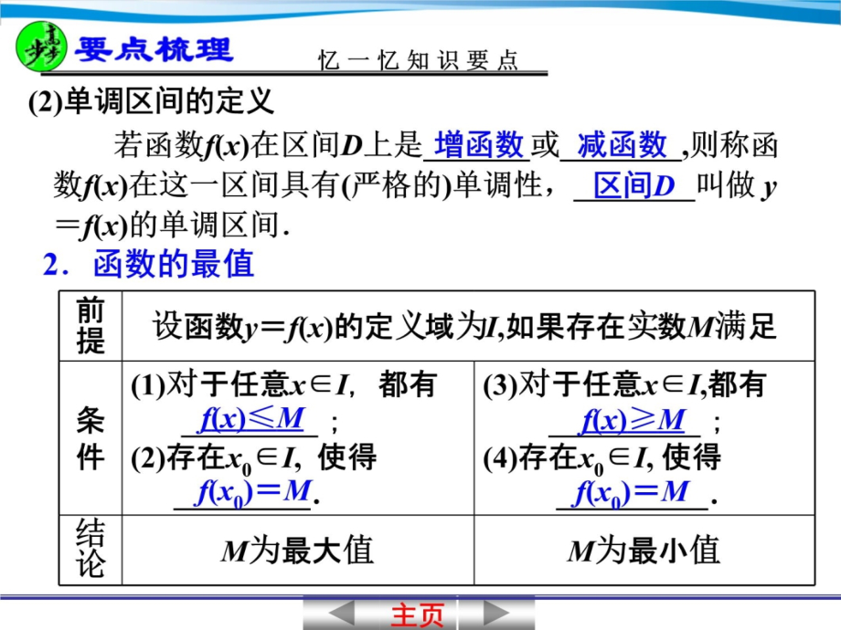 23函数的单调性与最值(1)复习课程_第4页