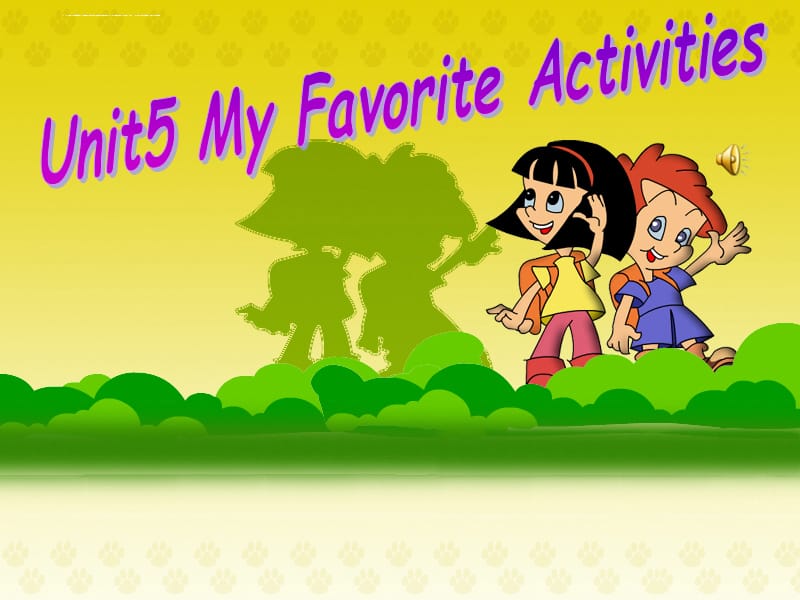 2016春广东版开心学英语五下Unit 5《My Favorite Activities》ppt课件_第1页