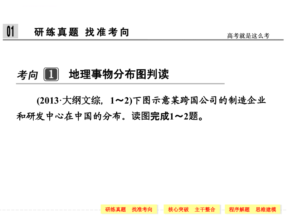 2014地理二轮第一部分 专题三 常见三大类地理图像图表的判读课件_第3页