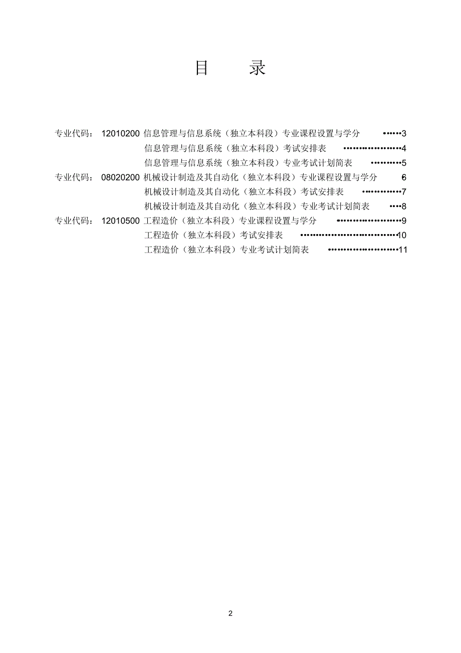 西南科技大学自学考试主考专业（最新整理）_第2页