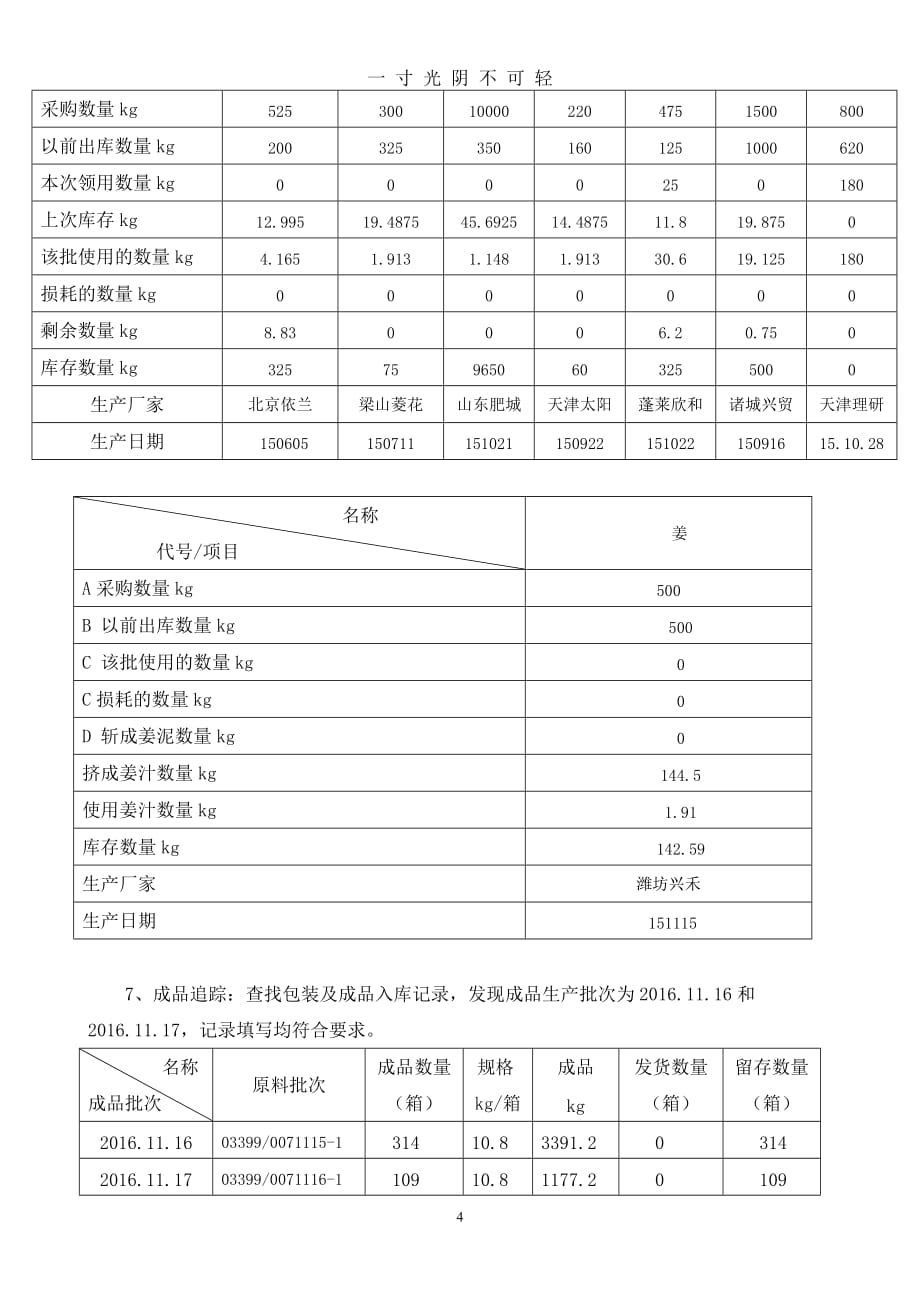 最新产品模拟追溯演练报告171120（2020年8月）.doc_第4页