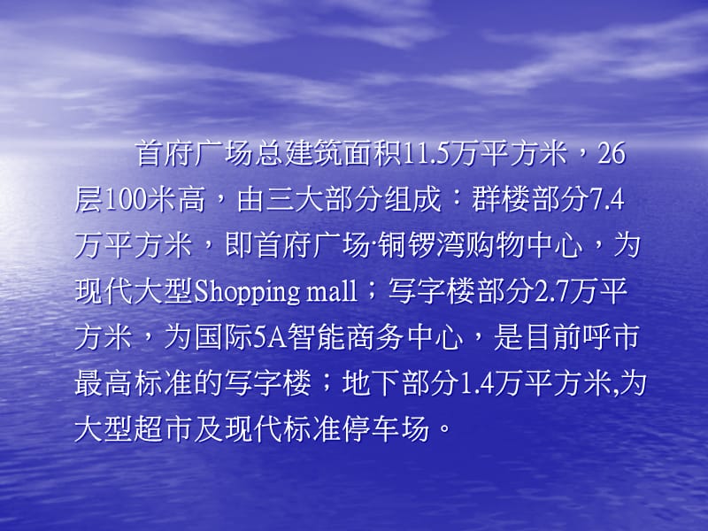 {项目管理项目报告}呼和浩特首府广场商业项目分析报告50页_第5页