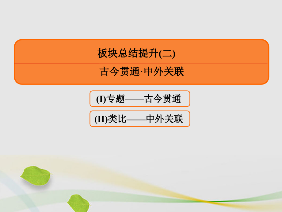 高三历史二轮复习第一部分近代篇工业文明时代的中国和世界板块总结提升课件_第2页