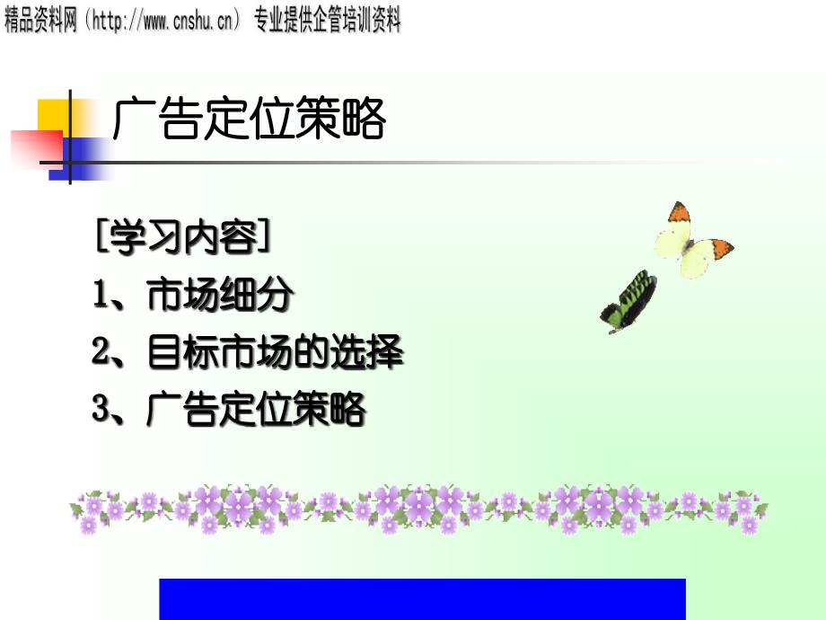 {战略管理}广告定位策略分析报告_第1页