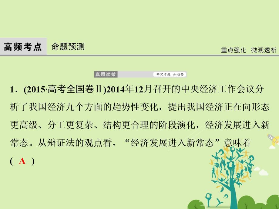 高考政治二轮复习第一部分专题突破方略十一思想方法与创新意识2唯物辩证法的发展观课件_第2页