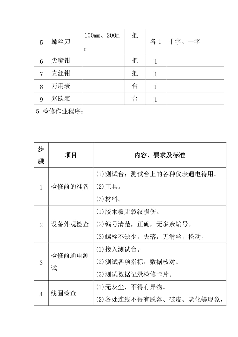 轨道变压器设备检修作业指导书_第2页