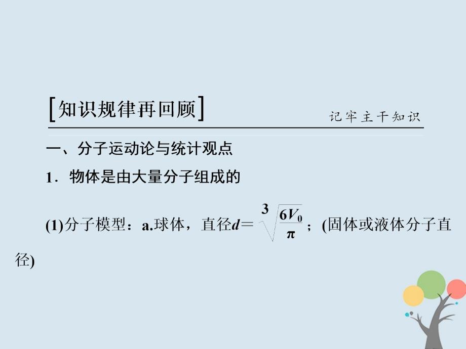 高考物理二轮复习重点知识回访2-8-1热学课件_第4页