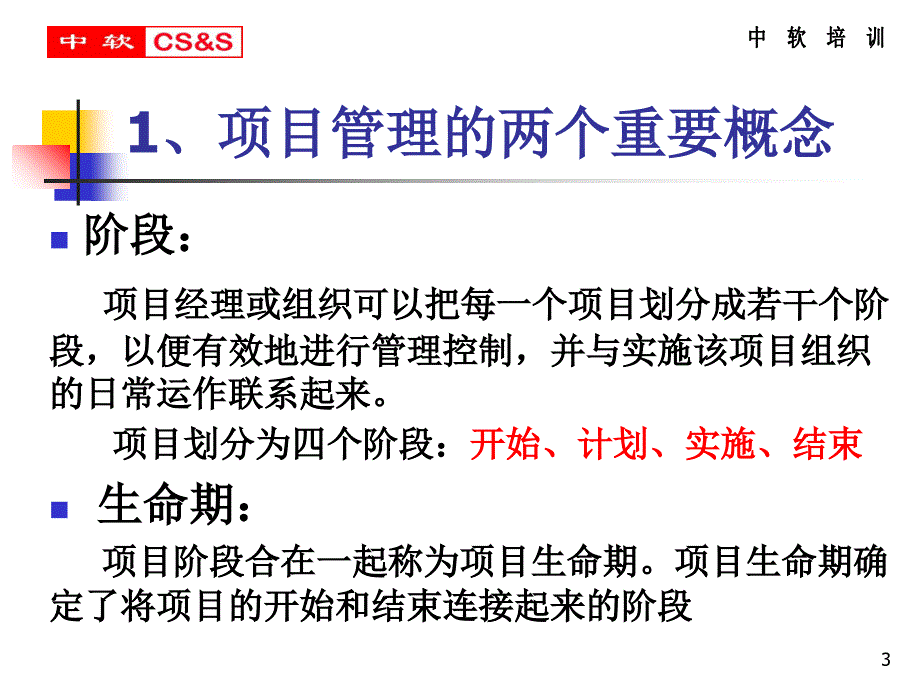 {项目管理项目报告}项目生命周期与组织概述_第3页