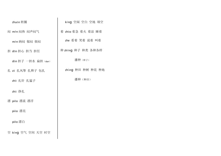 部编版二上多音字_第2页