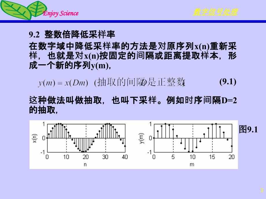 第9章 多采样率的系统教学幻灯片_第3页