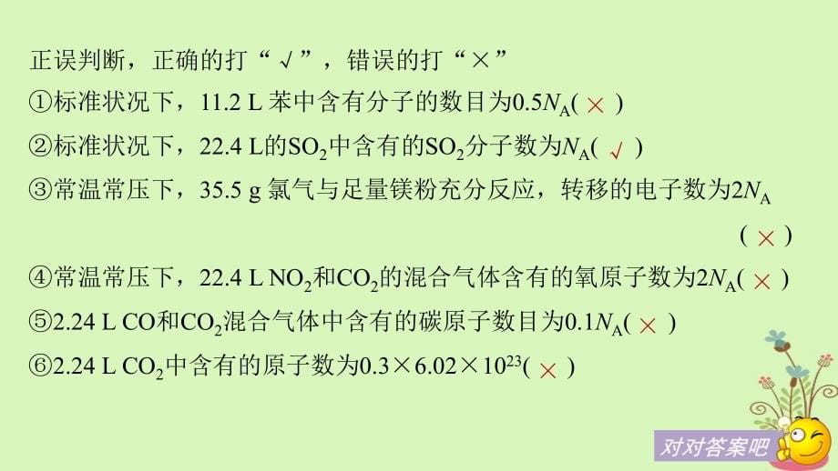 高中化学二轮复习专题二化学计量及其应用课件_第5页