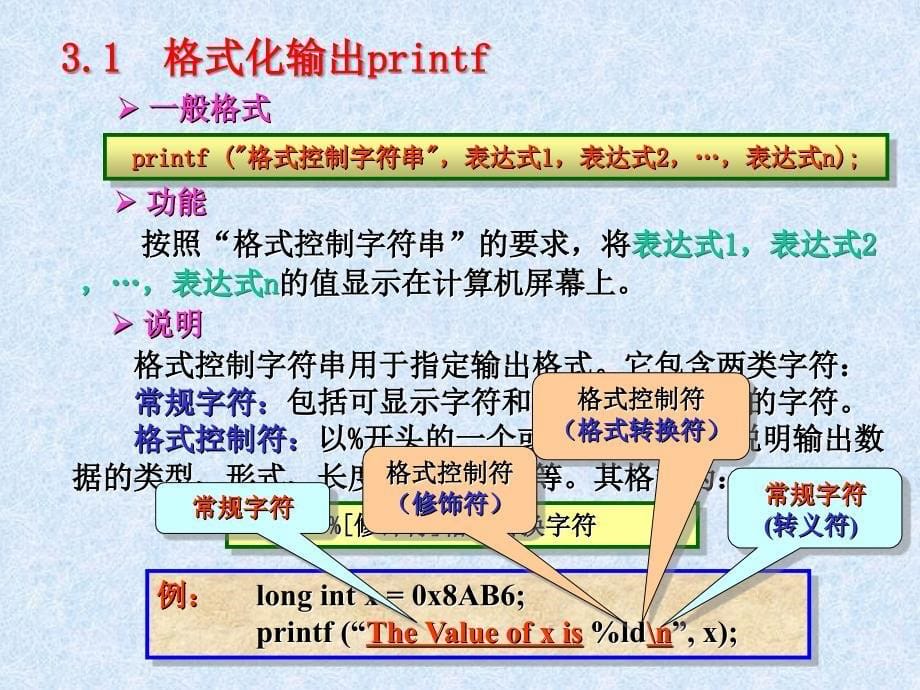 第3章基本输入输出和顺序程序设计课件_第5页