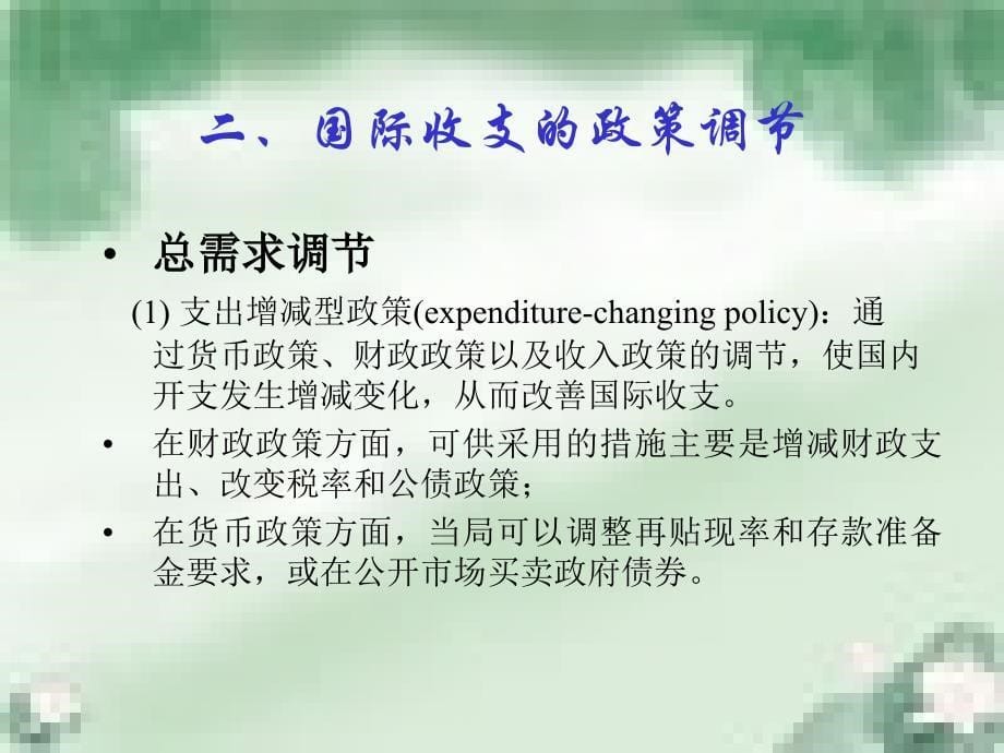 国际金融课件--国际收支调节政策与理论资料教程_第5页