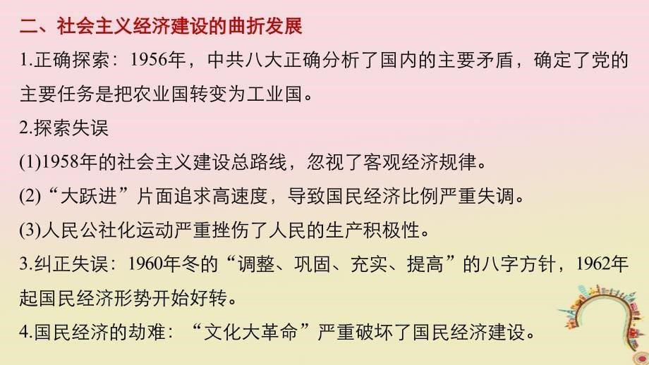 高考历史二轮复习专题三现代史部分第13讲中国特色社会主义建设道路与科教文艺课件_第5页