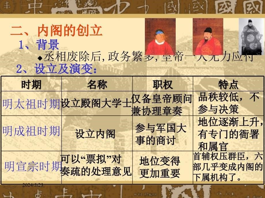 明清君主专制的加强 课件5（人教版必修1）_第5页