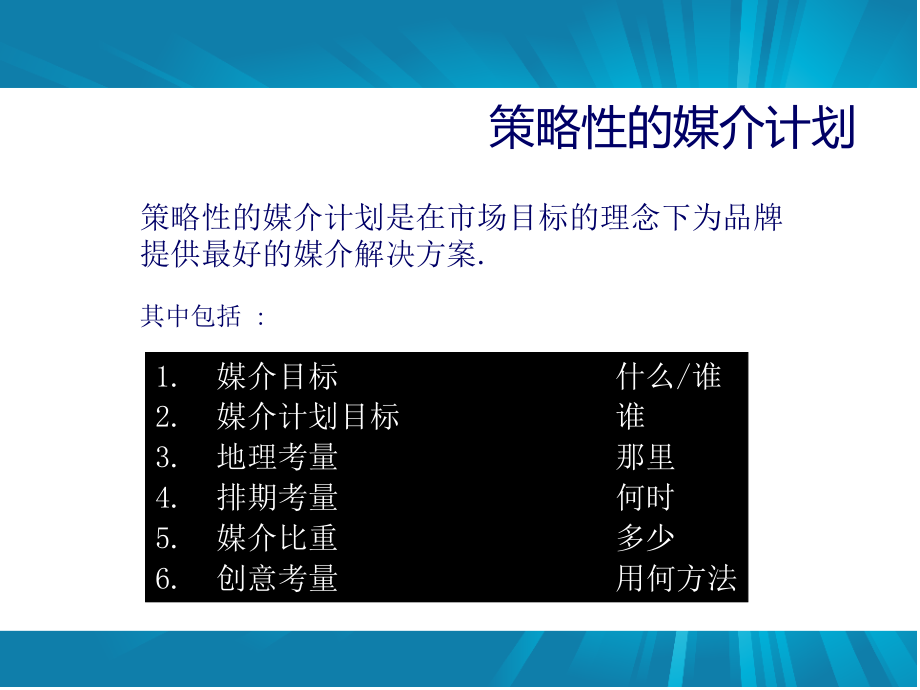 {战略管理}第三课策略性的媒介计划_第1页