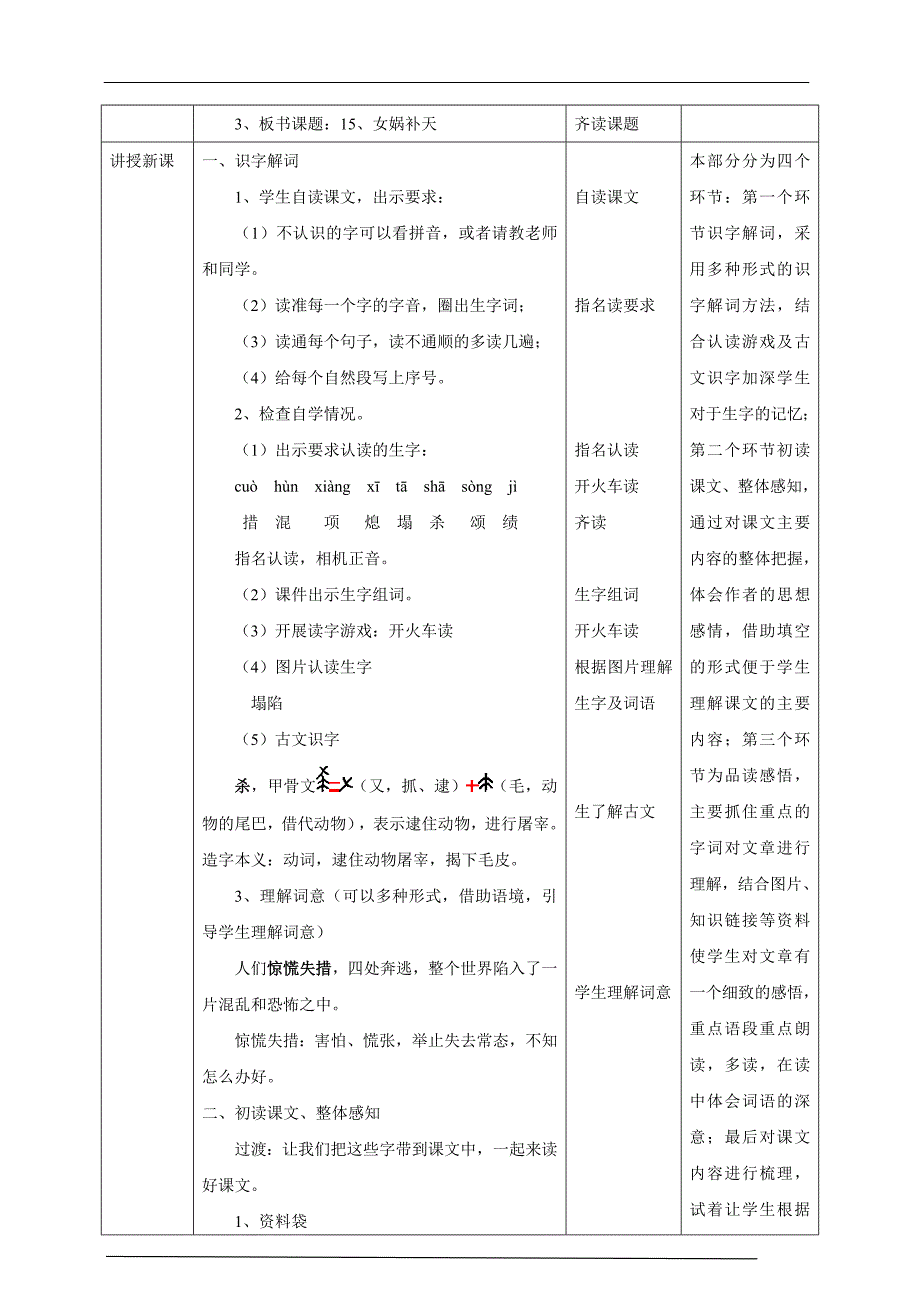 备课易-小学语文四年级上册《女娲补天》教学设计 一课时_第2页