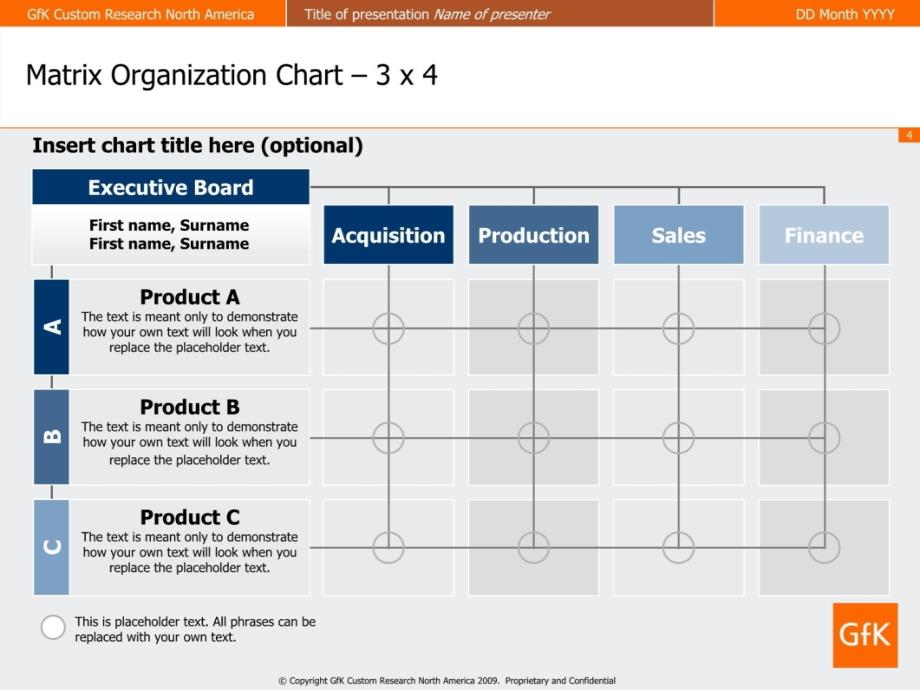 项目程序流程Sample+of++slides+-+Matrix+Organization+Chart+series教学案例_第4页