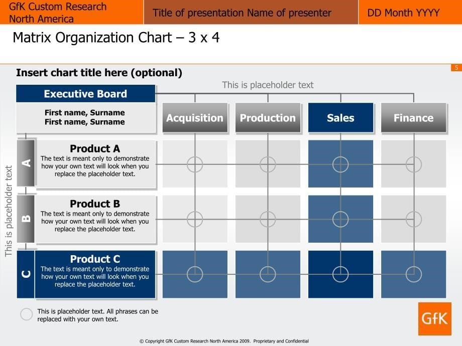 项目程序流程Sample+of++slides+-+Matrix+Organization+Chart+series教学案例_第5页