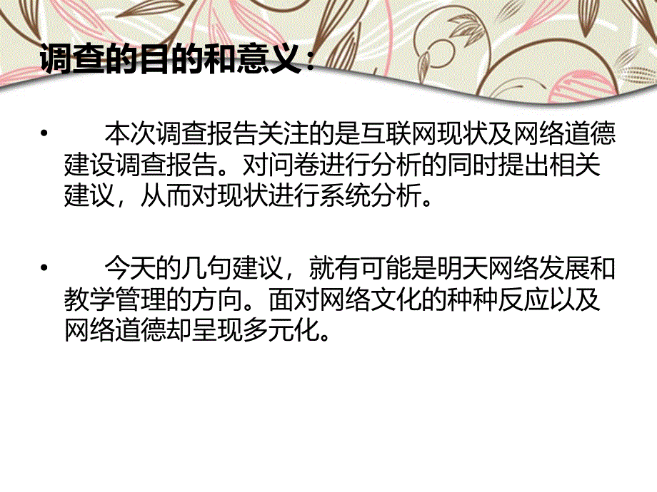 互联网现状及网络道德建设调查报告课件_第2页