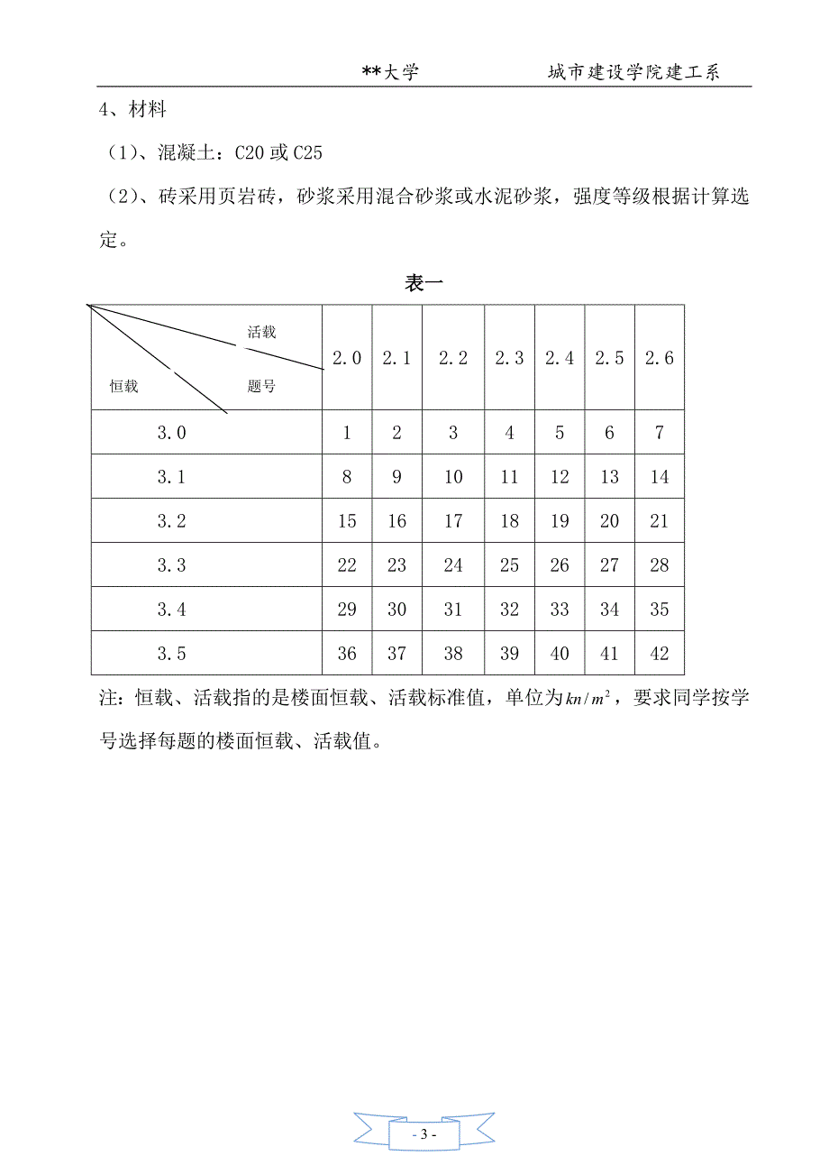 大学砌体结构课程设计----多层混合结构房屋设计.doc_第3页