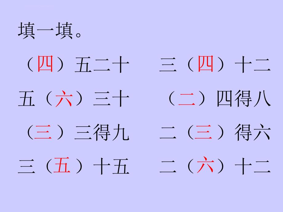 二年级数学下册用2-6的乘法口诀求商PPT_课件_第2页