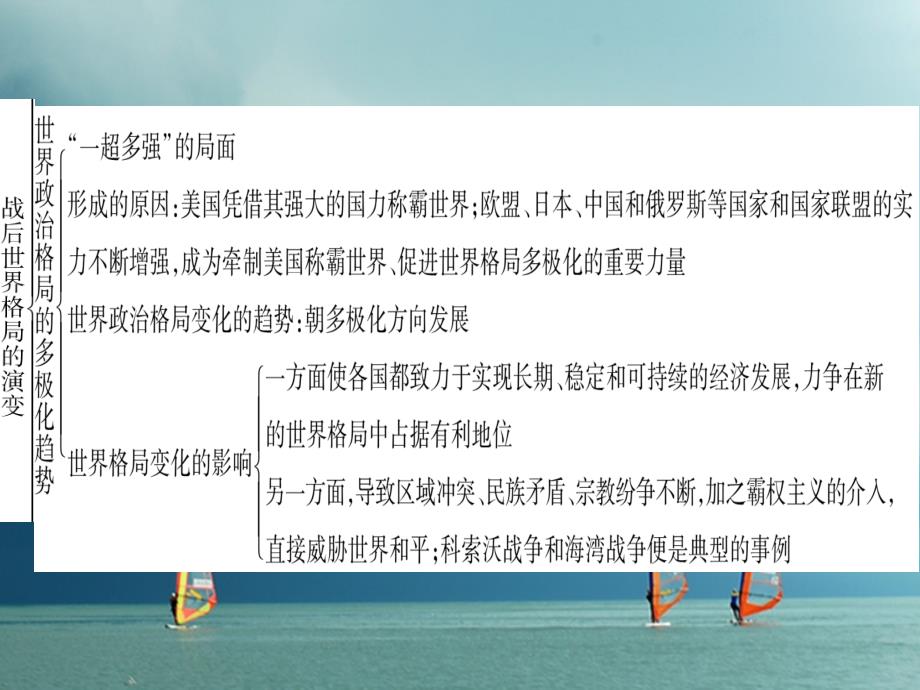 九年级历史下册第七单元战后世界格局的演变小结作业课件岳麓版_第3页