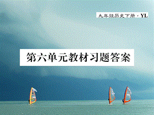 九年级历史下册第六单元亚非拉国家的的、独立和振兴教材习题答案作业课件岳麓版