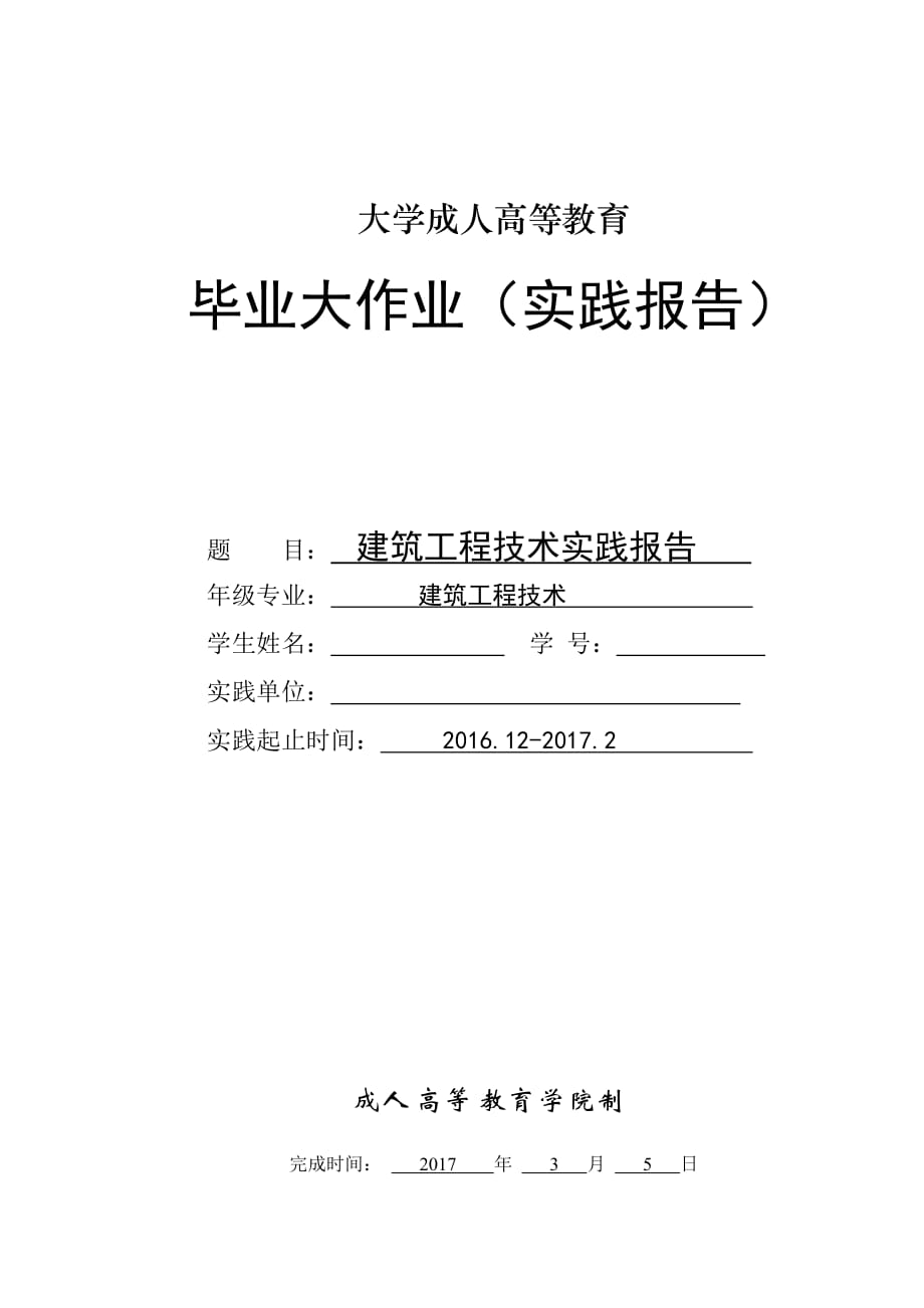 成人高等教育实践报告.doc_第1页