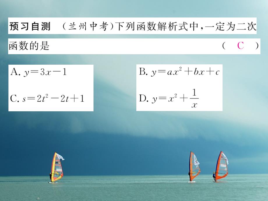 九年级数学下册第2章二次函数1二次函数作业课件（新版）北师大版_第3页