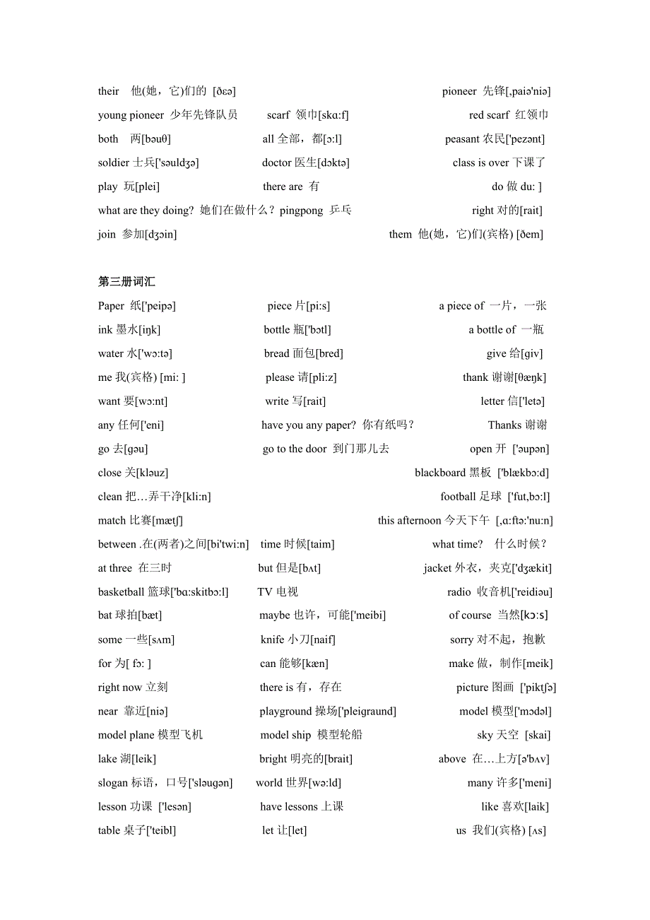 小学牛津英语单词总汇(带音标).doc_第3页