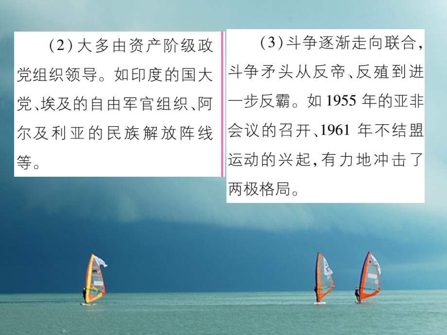 九年级历史下册第六单元亚非拉国家的的、独立和振兴第15课非洲独立运动和拉美国家维护国家权益的斗争作业课件岳麓版_第4页