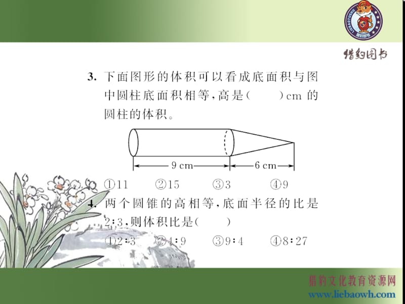 六年级数学下册人教版习题课件整理和复习一_第5页