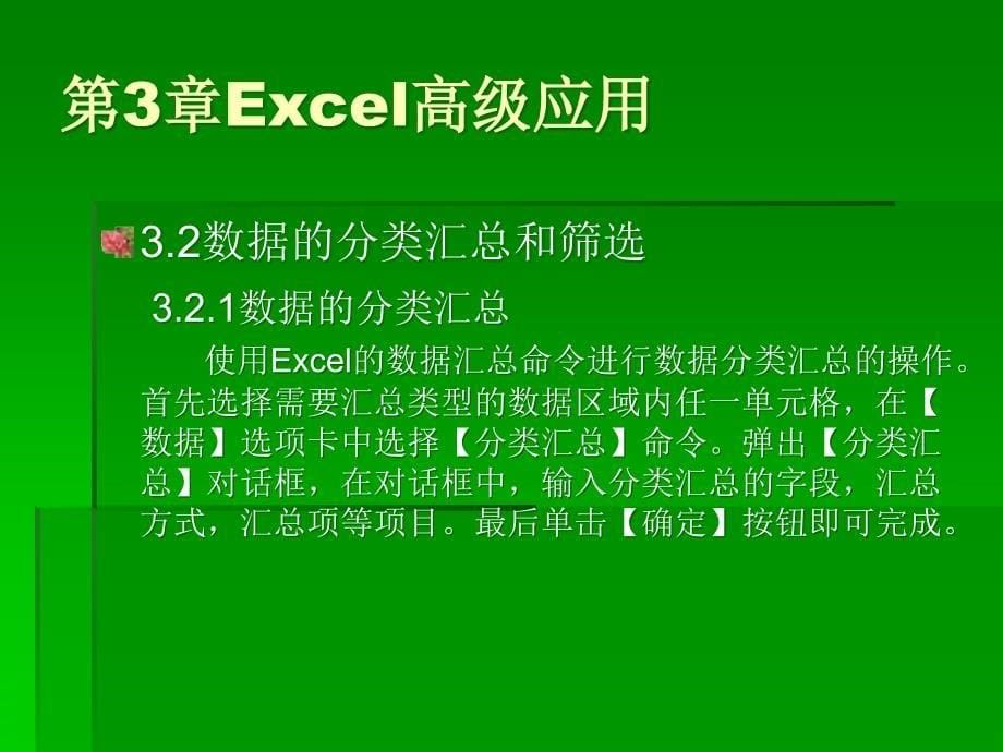 《Excel在会计信息处理中的应用》第3章：Excel高级应用教学案例_第5页